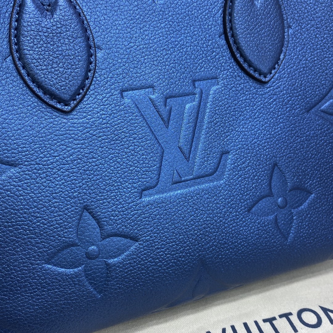 Louis Vuitton ONTHEGO PM Monogram Handbag M58956 Navy Nacre